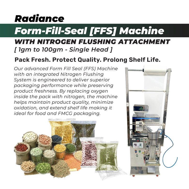 Radiance FFS Machine 1gm to 100gms with Nitrogen Flushing Attachment