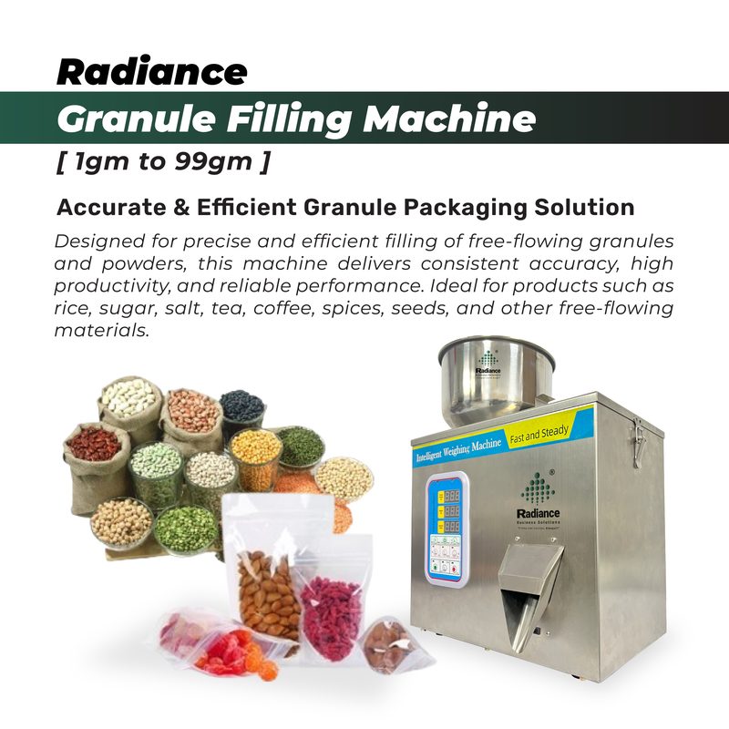 Radiance Granule Filling Machine (1gm to 99gm)