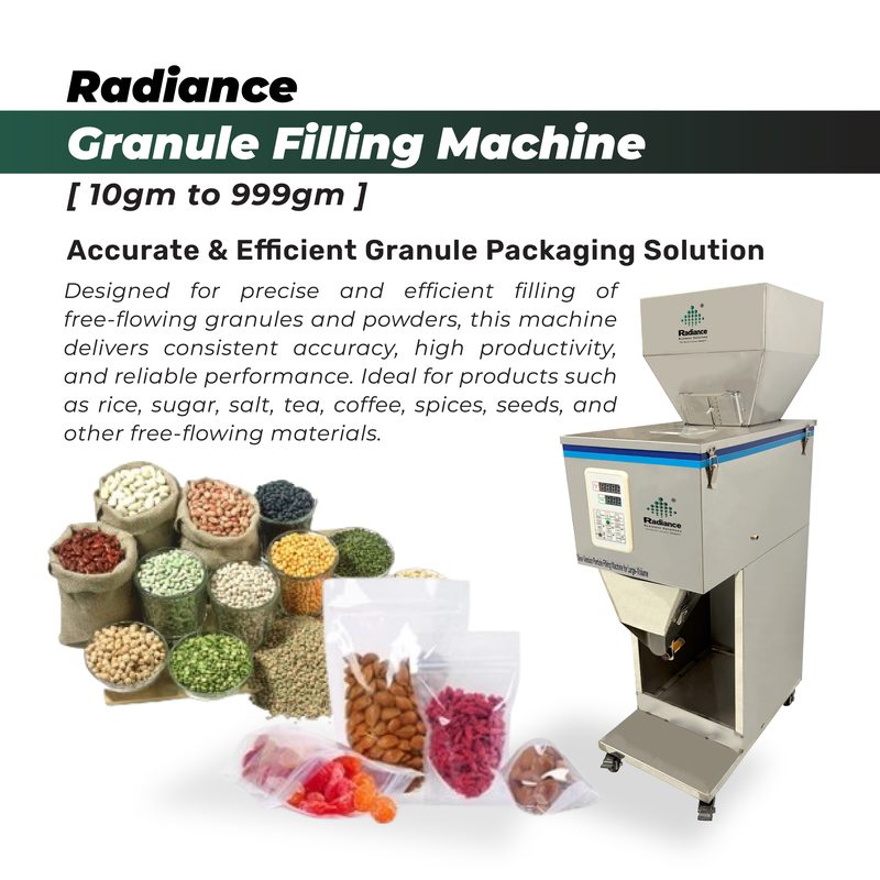 Radiance Granule Filling Machine (10gm to 999gm)