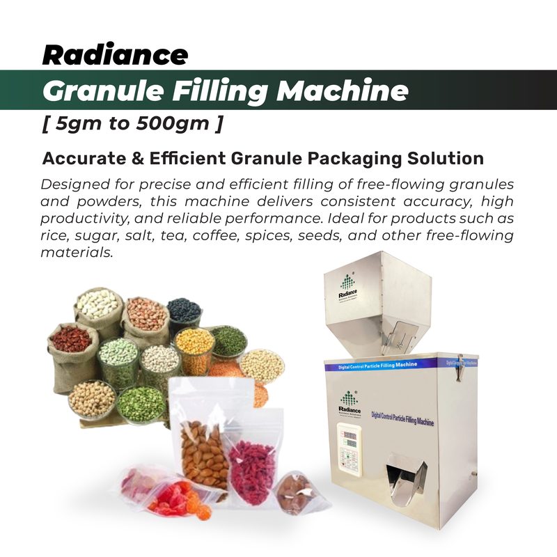 Radiance Granule Filling Machine (5gm to 500gm)