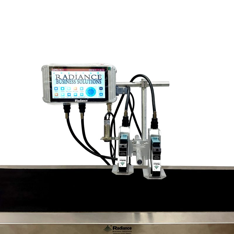 Radiance 7 inch Online TIJ 25.4mm Printer with Double Head (Without Conveyor)