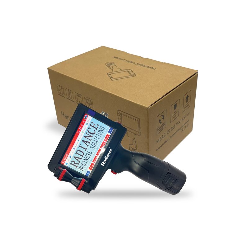 Radiance Handheld TIJ ABS 12.7mm with Premium Solvent Ink Cartridge [Carton Box]